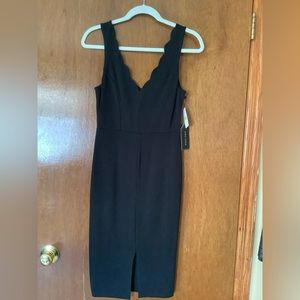 Max & Ash form fitting black dress.